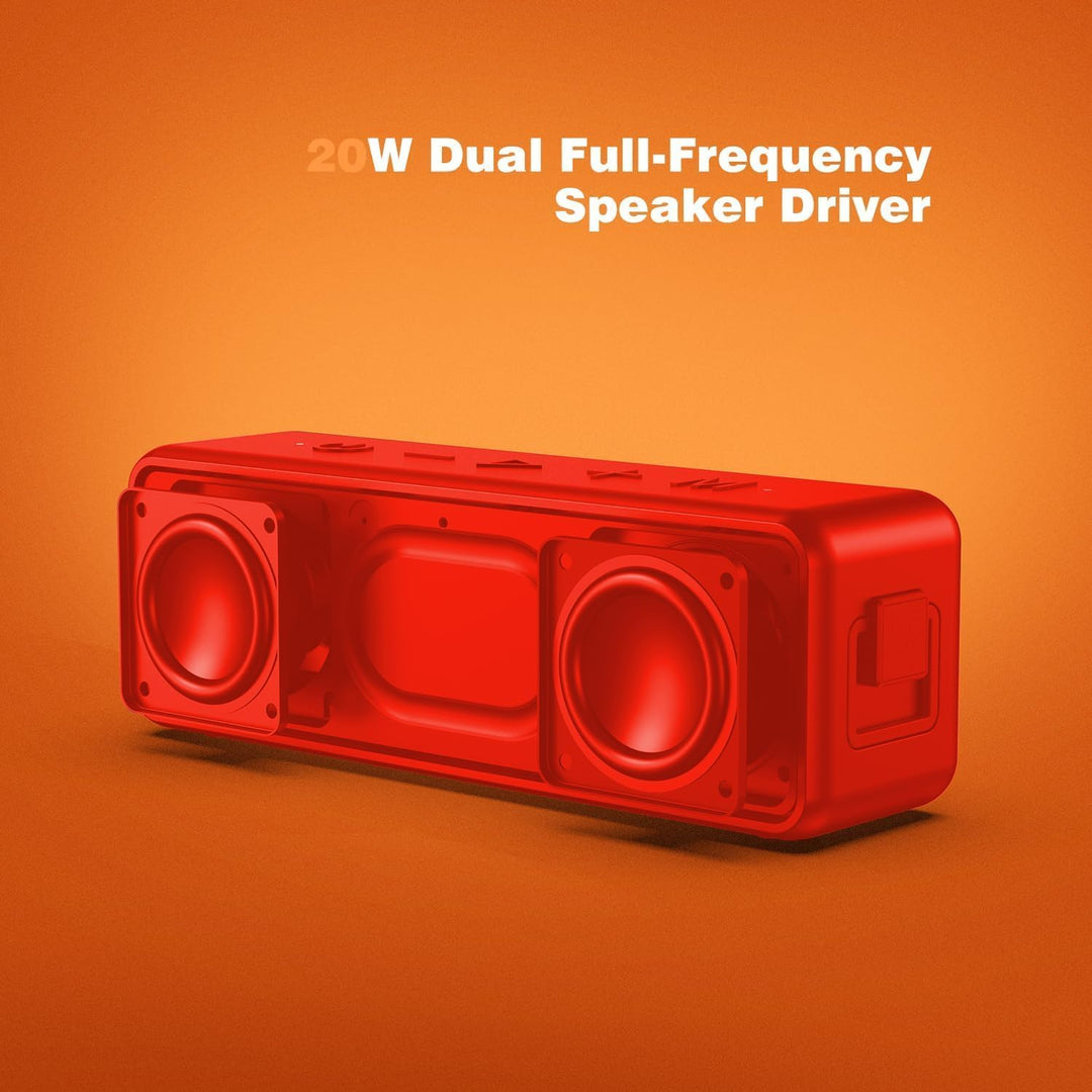 Raymate Bluetooth Speakers, 20W IPX7 Waterproof Speaker Wireless Bluetooth-V5.0, HiFi Stereo Sound,
