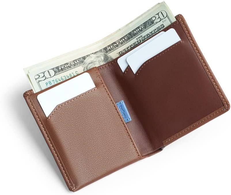 Bellroy Note Sleeve – dünne Lederbörse, mit RFID-Schutz (max. 11 Karten Plus Scheine) Hazelnut, Haze