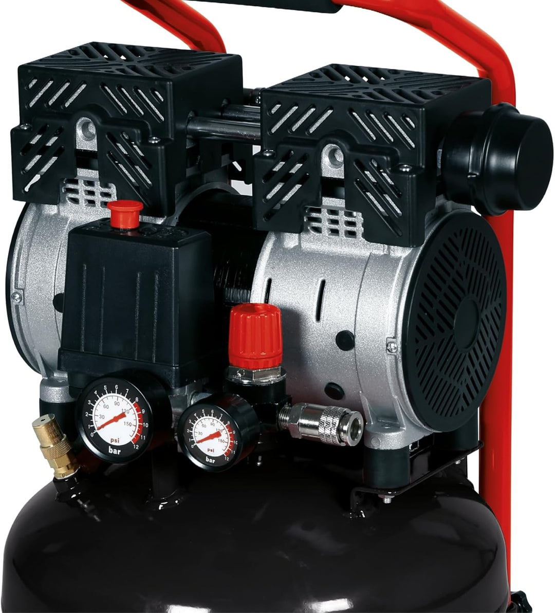 Einhell Kompressor TE-AC 24 Silent (leiser Kompressor, 750 W, max. 8 bar, öl- und servicefreier Moto