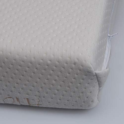 PEKITAS Matratze 50X80cm für Beistellbett Wiege Co-Schlafen Krippe Bezug AloeVera Waschbarer Innen w