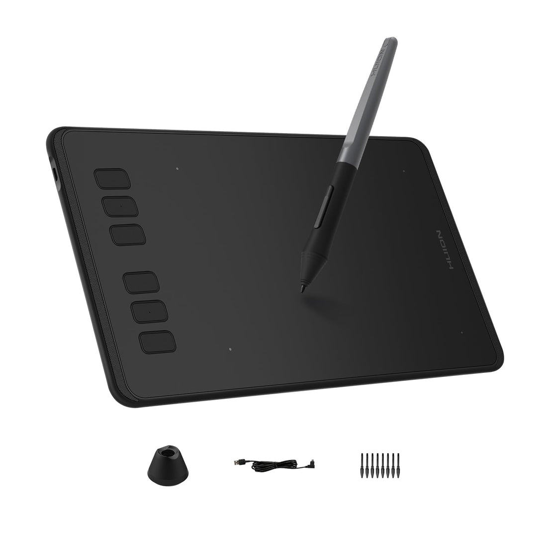 Huion Inspiroy H640P Grafiktablett, Android-Unterstützung, mit Batterielosem Stylus und 8192 Druckem
