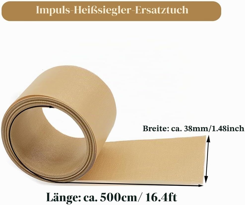 SEELAUGH 10 Stück Heisssiegelgerät Folienschweissgerät Ersatzteile(5mm breit), für die Meisten Manue