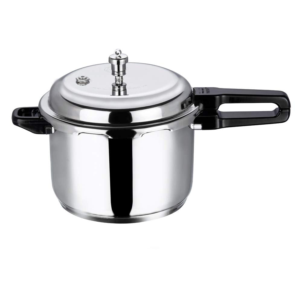 Vinod Pressure Cooker 7 ltr Edelstahl Schnellkochtopf mit Glasdeckel, induktionsgeeignet hochwertige