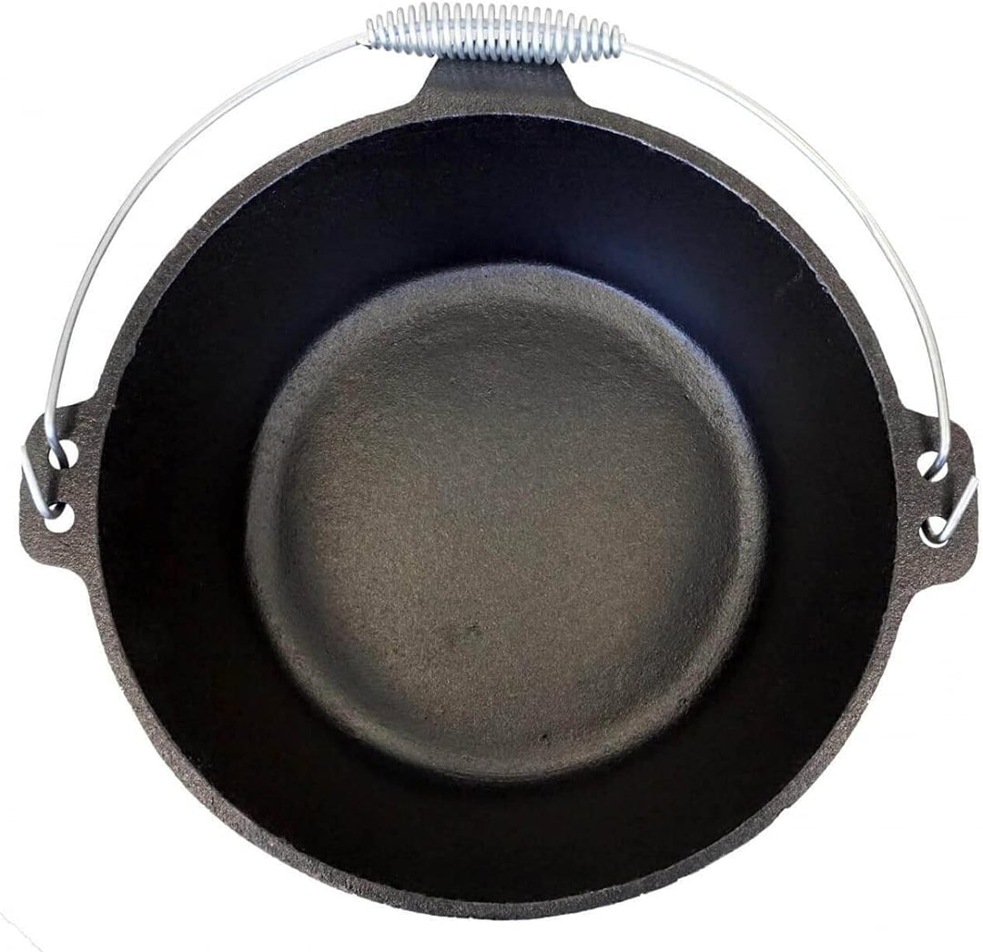 Bluecraft Premium Dutch Oven 4.5 qt mit Füssen Schmor-Topf Gusseisen Feuertopf