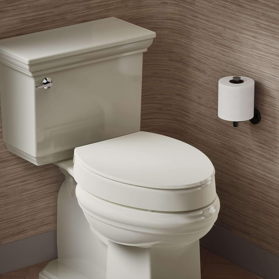 Kohler Hyten Toilettensitz, verlängert, mit Absenkautomatik, Weiss Elongated Weiss, Elongated Weiss