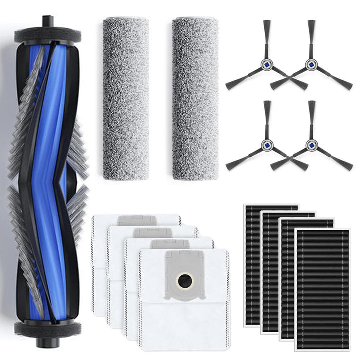 15 Stück Zubehörset für ECOVACS DEEBOT X8 Omni/X8 Pro Omni, 1 Gummi-Hauptbürste,4 Filters,2 Wischwal