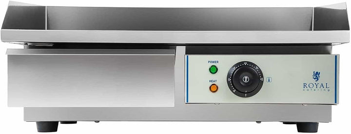 Royal Catering Grillplatte elektrisch Elektrogrill Gastronomie Tischgrill Edelstahl RCEG-55 (3000 W,