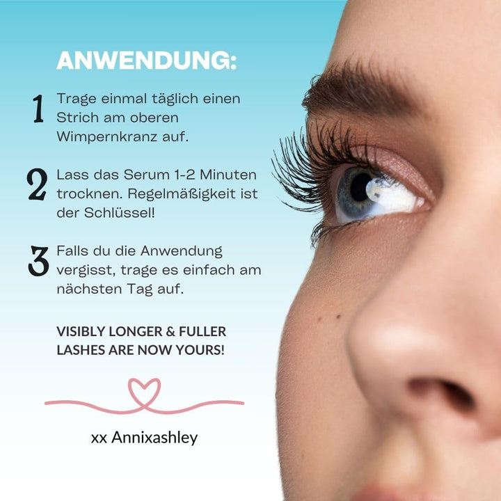 PRESALE: Annixashley Lash Wimpernserum für Premium Wimpernserum für Längere & Dichtere Wimpern – Wac