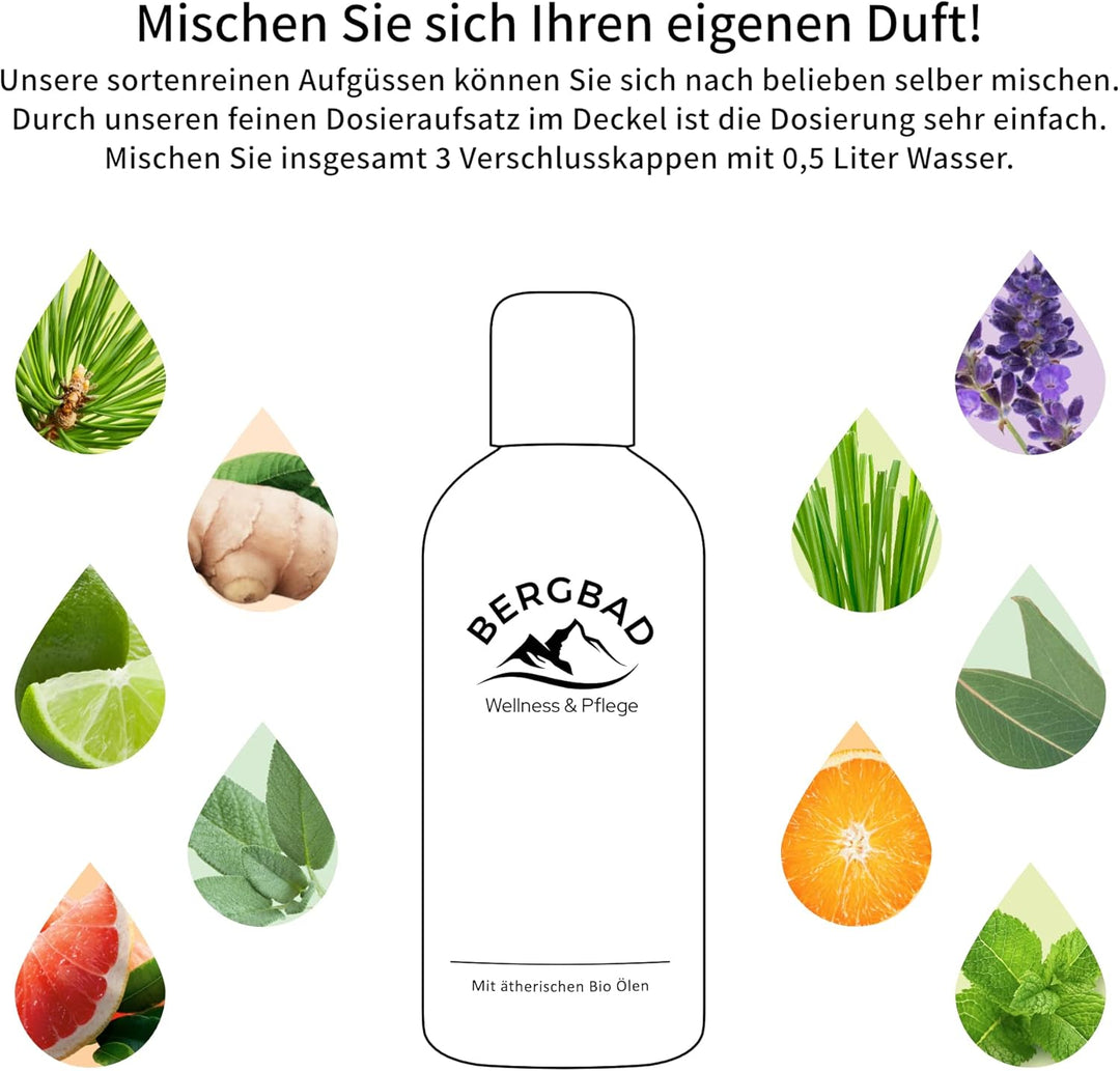 Saunaaufguss BIO INGWER PUR 100ml WINTERSTAUDE - Natürlicher Sauna-Aufguss mit ätherischen BIO Ölen,