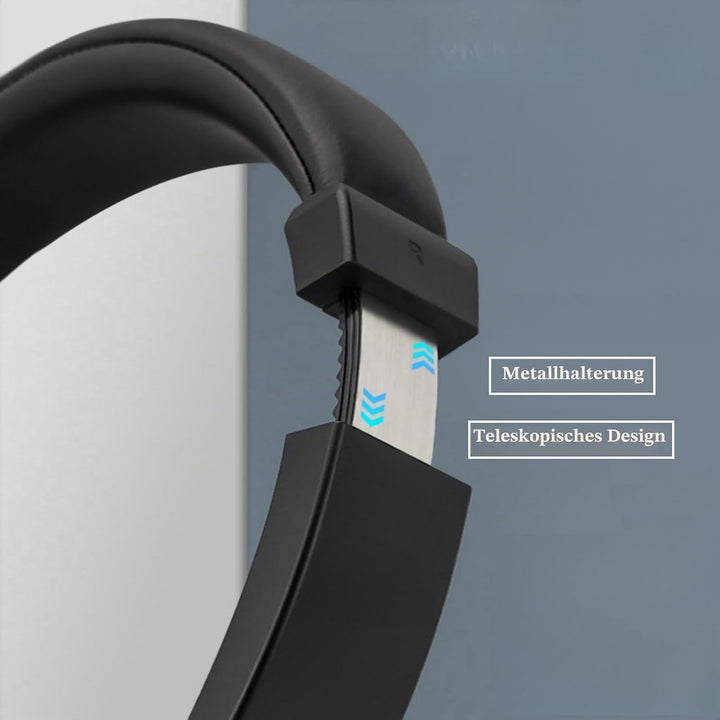 Bluetooth Funkkopfhörer Over-Ear TV Headset, Bluetooth 5.3 Kabellose Kopfhörer mit USB-Sender, Einzi