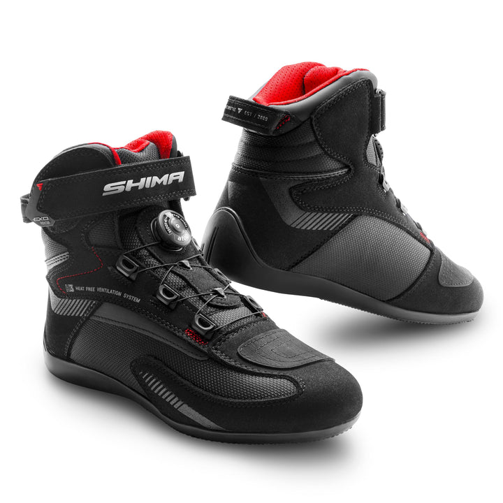 SHIMA EXO Vented, Motorradschuhe für Männer - Verstärkte Strassenreitschuhe mit ATOP-Verschlusssyste