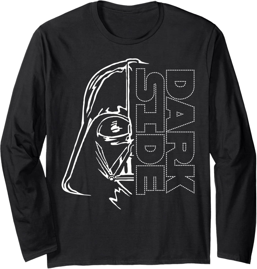 Star Wars Darth Vader Dotted Text Poster Langarmshirt