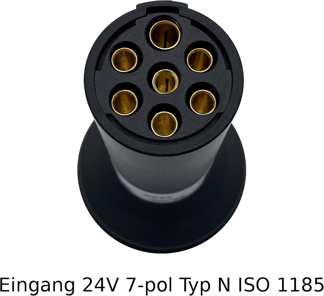SAMETRUCK Spannungswandler Adapter 7 pol LKW 24V 12V Anhänger Can Bus Spannungsreduzierer