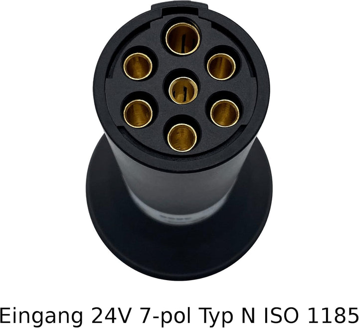 SAMETRUCK Spannungswandler Adapter 7 pol LKW 24V 12V Anhänger Can Bus Spannungsreduzierer
