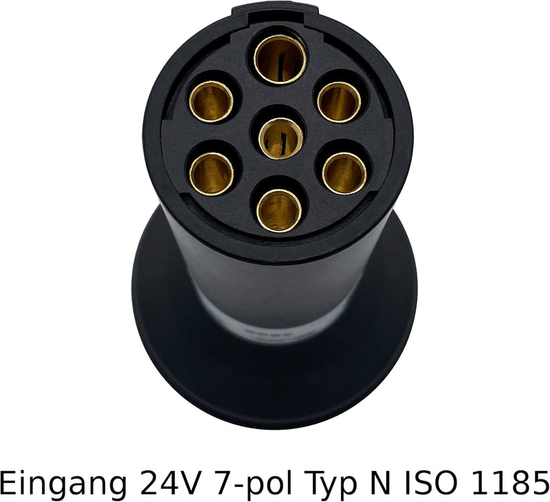 SAMETRUCK Spannungswandler Adapter 7 pol LKW 24V 12V Anhänger Can Bus Spannungsreduzierer