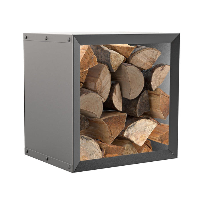 hiyard Holzlager I Wooker square 49 x 49 cm I Kaminholzregal I Brennholzregal I Made in Germany I ma