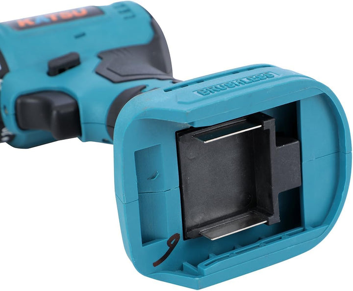 KATSU FIT-BAT Akku Bohrschrauber Brushless 21V Kompakte Akkuschrauber, 2 Geschwindigkeiten und LED-L