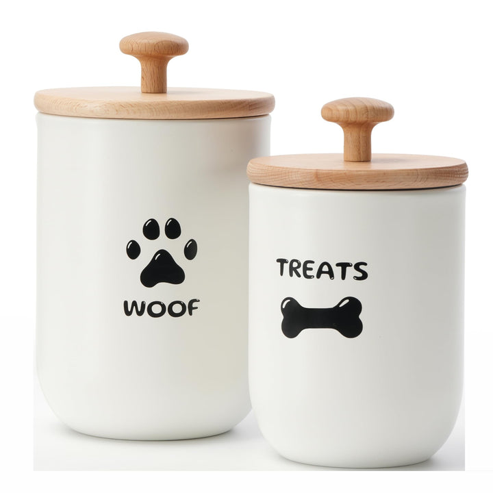 Hundeleckerli-Behälter, Hundeleckerli-Behälter Luftdicht 2er Set, Hundeleckerli-Gläser mit Deckel Lu