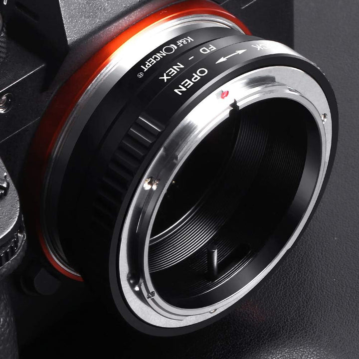 K&F Concept FD-NEX Objektivadapter Canon FD Adapterring für Canon FD Objektiv auf Sony Alpha NEX E-M