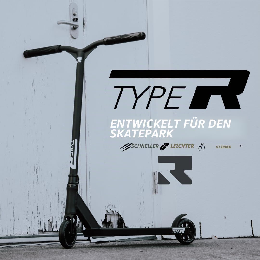 Root Industries Unisex – Erwachsene Type R Scooter Einheitsgrösse Matte Black, Einheitsgrösse Matte