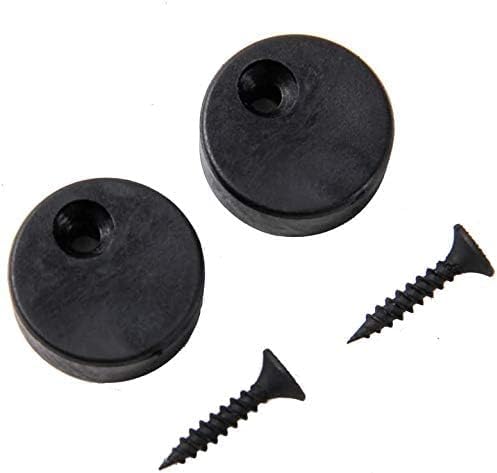 WINSOON Schwarzes antikes Rollen-Set für Schiebetüren, Hardware-System (I Shape Design) 2pcs Schwarz