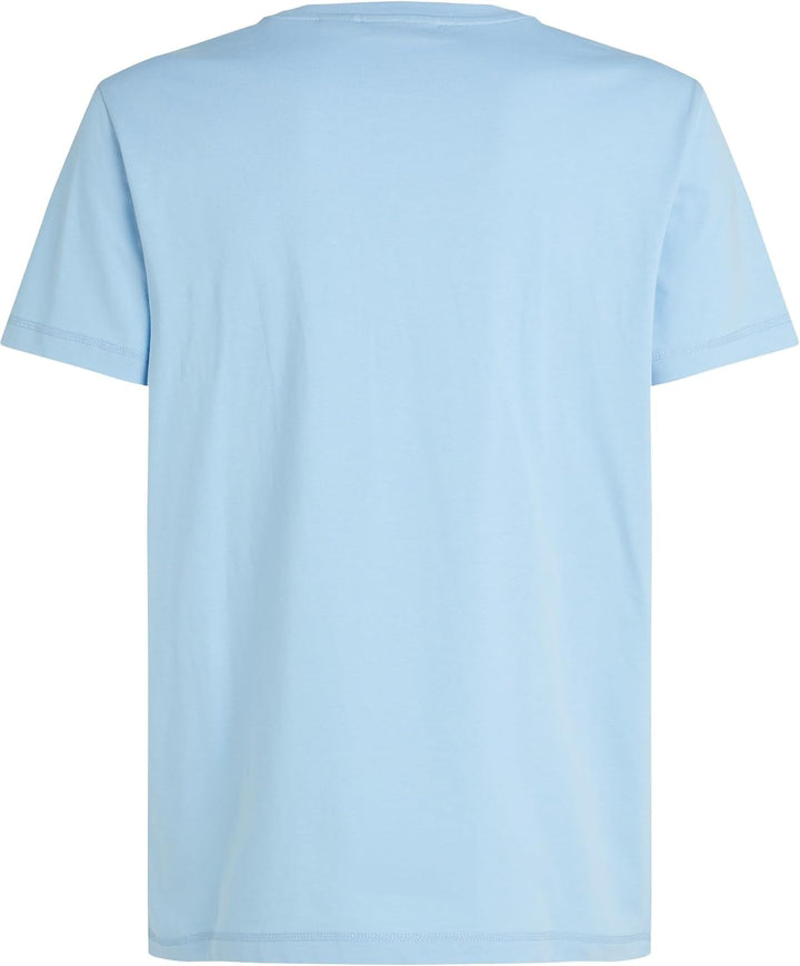Calvin Klein Jeans Herren T-Shirt Kurzarm Monologo Rundhalsausschnitt XS Blau (Blue Bell), XS Blau (