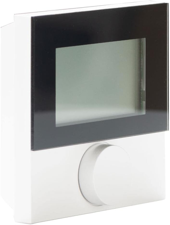 Fussbodenheizung Raumthermostat Alpha Regler direct Standard LCD 24 V mit Designscheibe