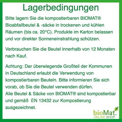 bioMat AirBox Biomülleimer Küche, inkl. 7l Kompostierbare Papierbeutel (80 Tüten), Reduziert Gerüche