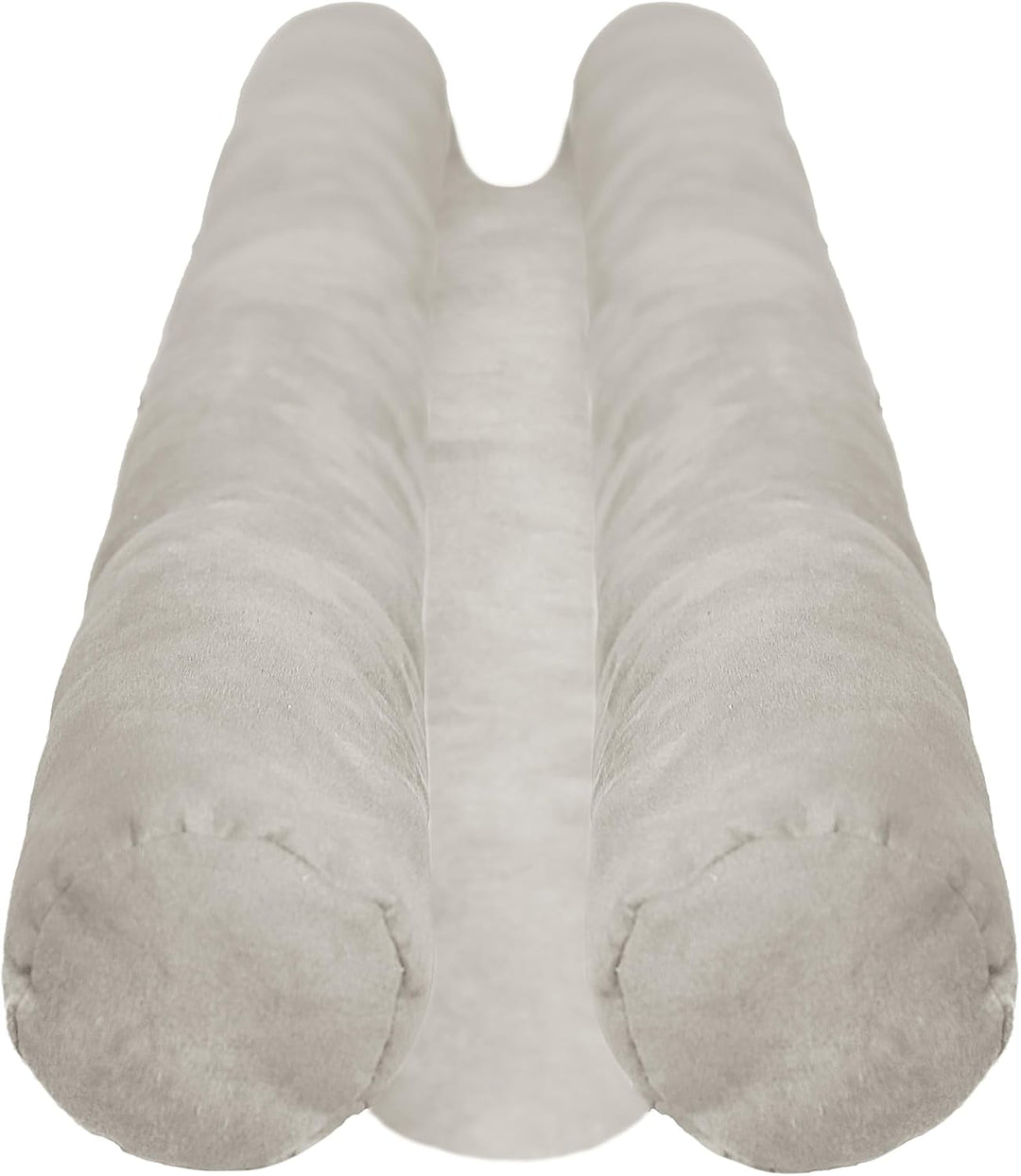 Atout Ciel Zugluftstopper, doppelt, aus Veloursleder, 80 cm, Beige, Beige