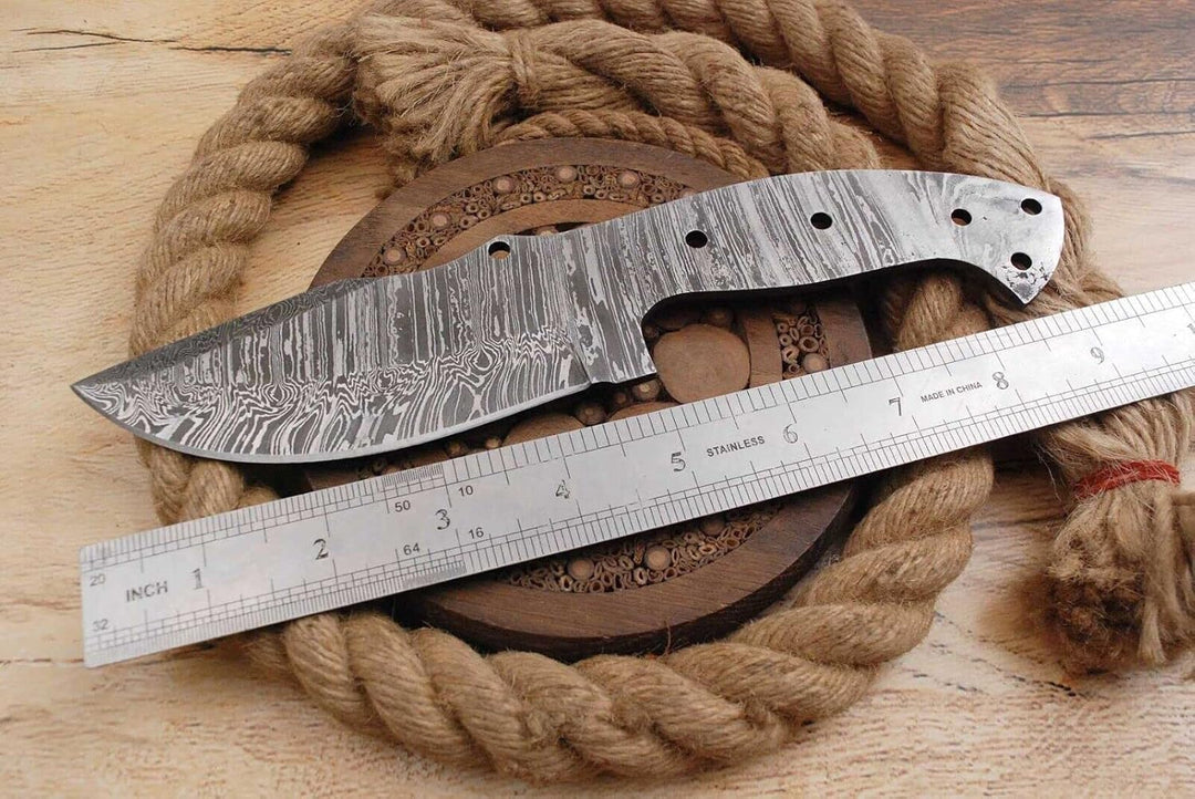 Damast Klinge Handgeschmiedete Damast Rohling Damascus blank blade 6030EA