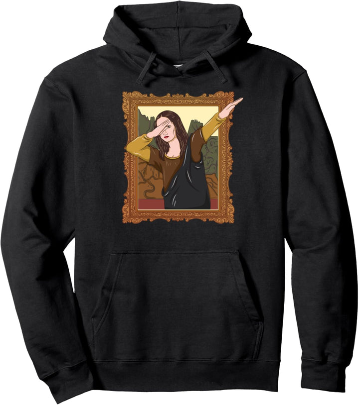 Mona Lisa Dabbing - Lustiges Geschenk für Kunstlehrer Pullover Hoodie