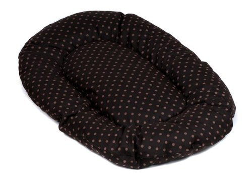 adena Hundekissen oval 108 x 68 cm - Tupfen braun 108 x 68 cm Tupfen braun, 108 x 68 cm Tupfen braun