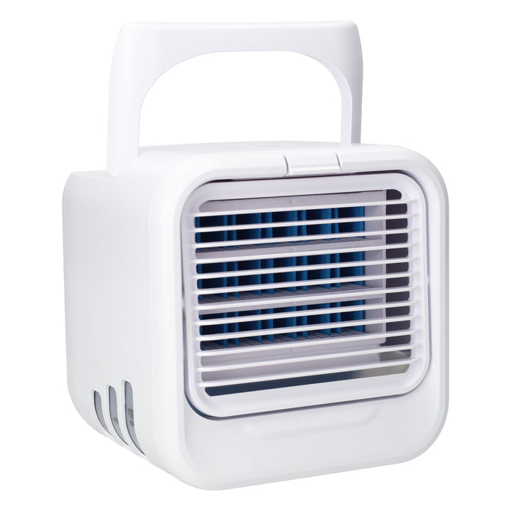 Silvergear® Mobile Klimaanlage | Mini Luftkühler | Kühlt mit Wasser oder Eiswürfeln | 3 Gebläsestufe