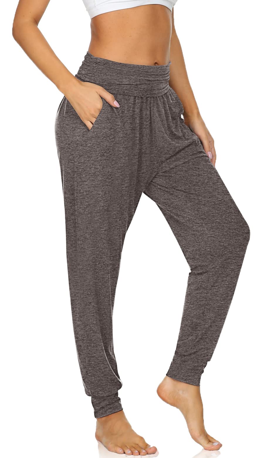 UEU Damen Sweatpants Trainingshose S Leichter Durchhang, S Leichter Durchhang