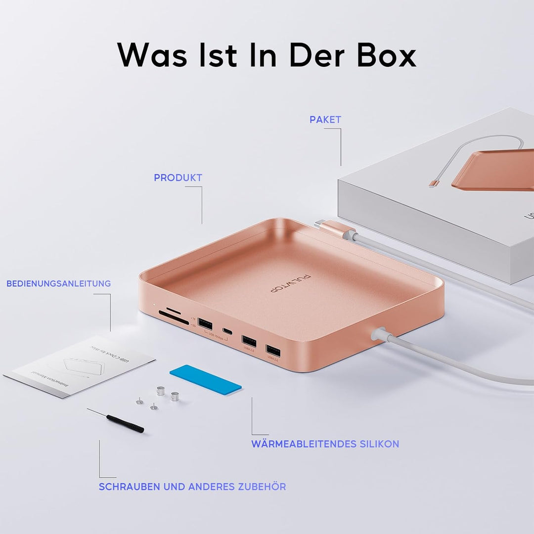 USB C HUB Für iMac24 2021/2023/2024,7 In 1 iMac Hub Für iMac M1/M3/M4, iMac Zubehör Mit USB C 10gbit