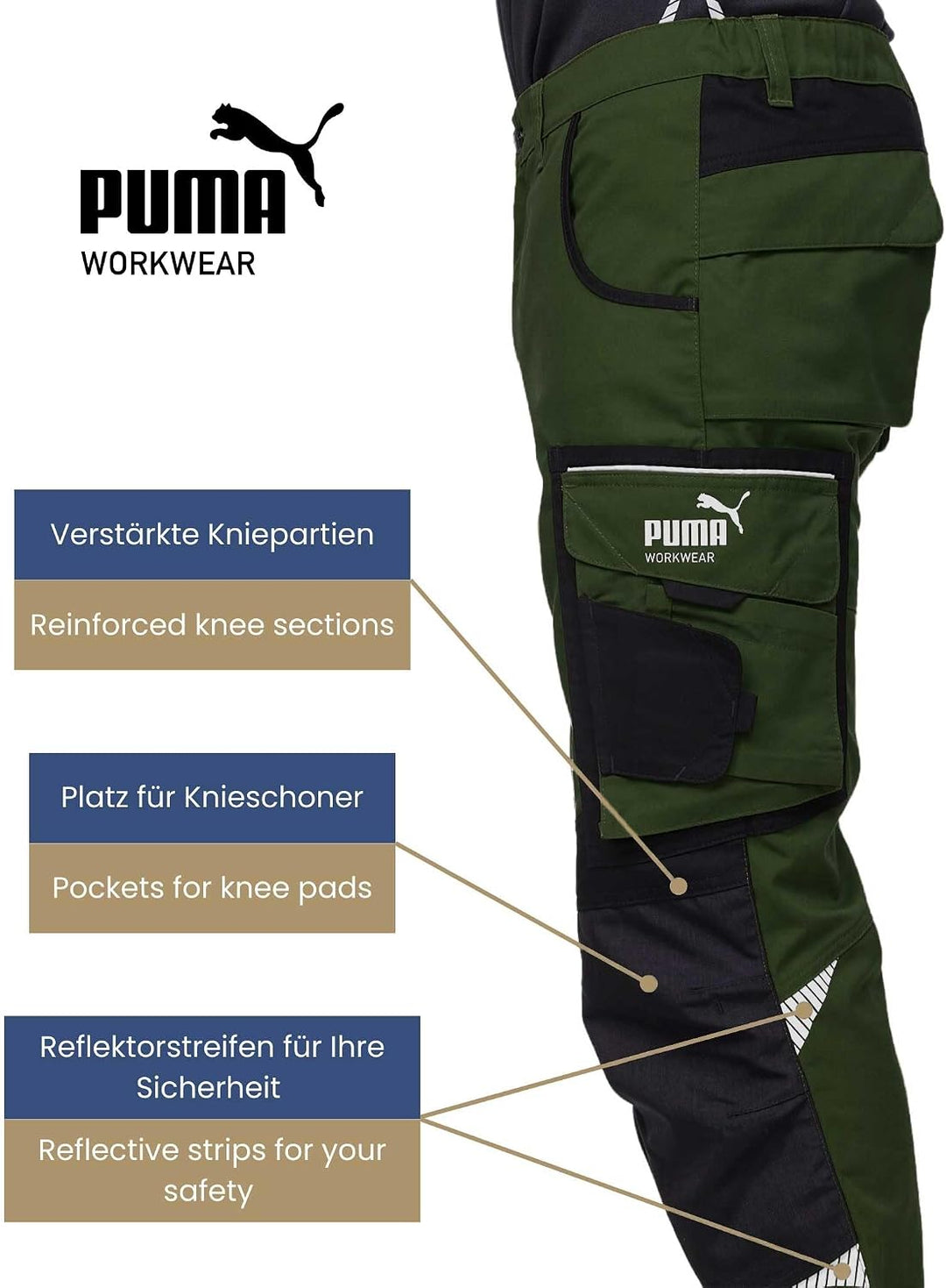 Puma Workwear Precision X - Arbeitshose Herren - Premium Arbeitskleidung mit vielen Taschen und vers