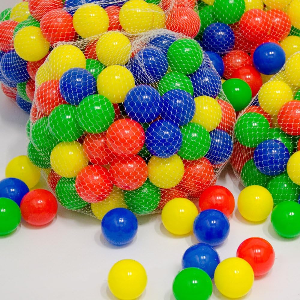 LittleTom Bällebad Kinderzelt für Drinnen & Draussen - 200 Bälle - 90x90x90 Zelt mit Bällen für Kind