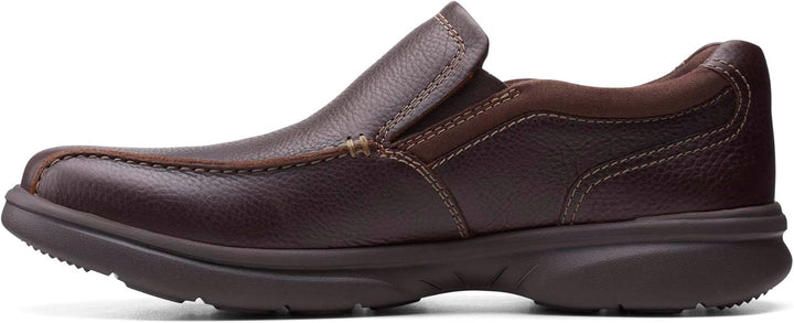 Clarks Herren Bradley Step Slipper 39.5 EU Braunes Trommelleder, 39.5 EU Braunes Trommelleder