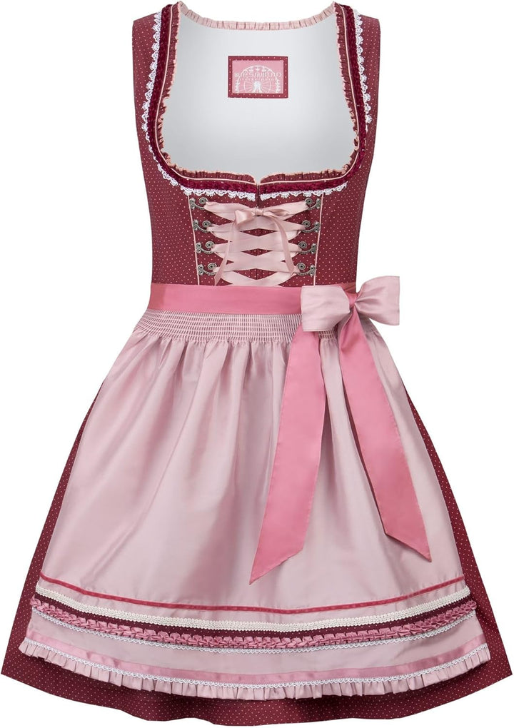 Stockerpoint Damen Dirndl Harper Kleid für besondere Anlässe 32 Altrosa, 32 Altrosa