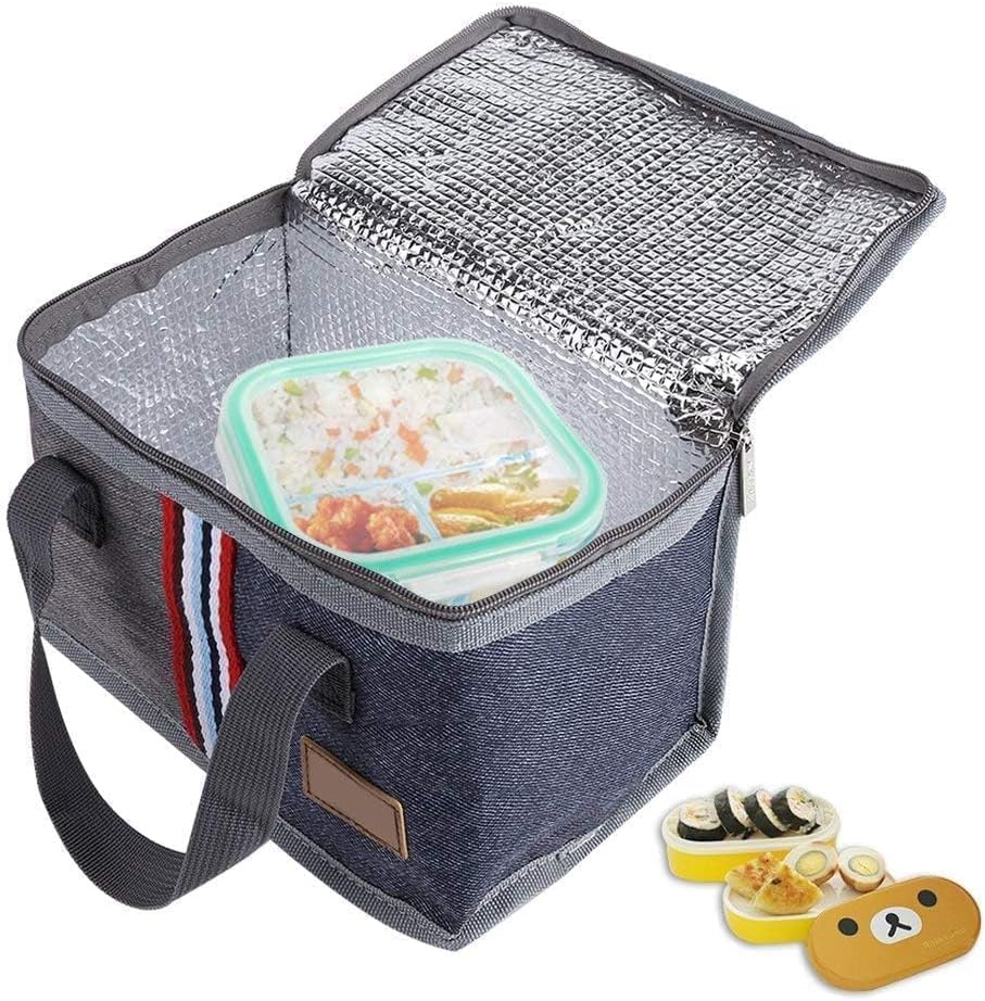 Lunch Tasche, isolierte Tragbare Kühltasche mit Wärmeisolierung für Picknick, Schule, Arbeit, Outdoo