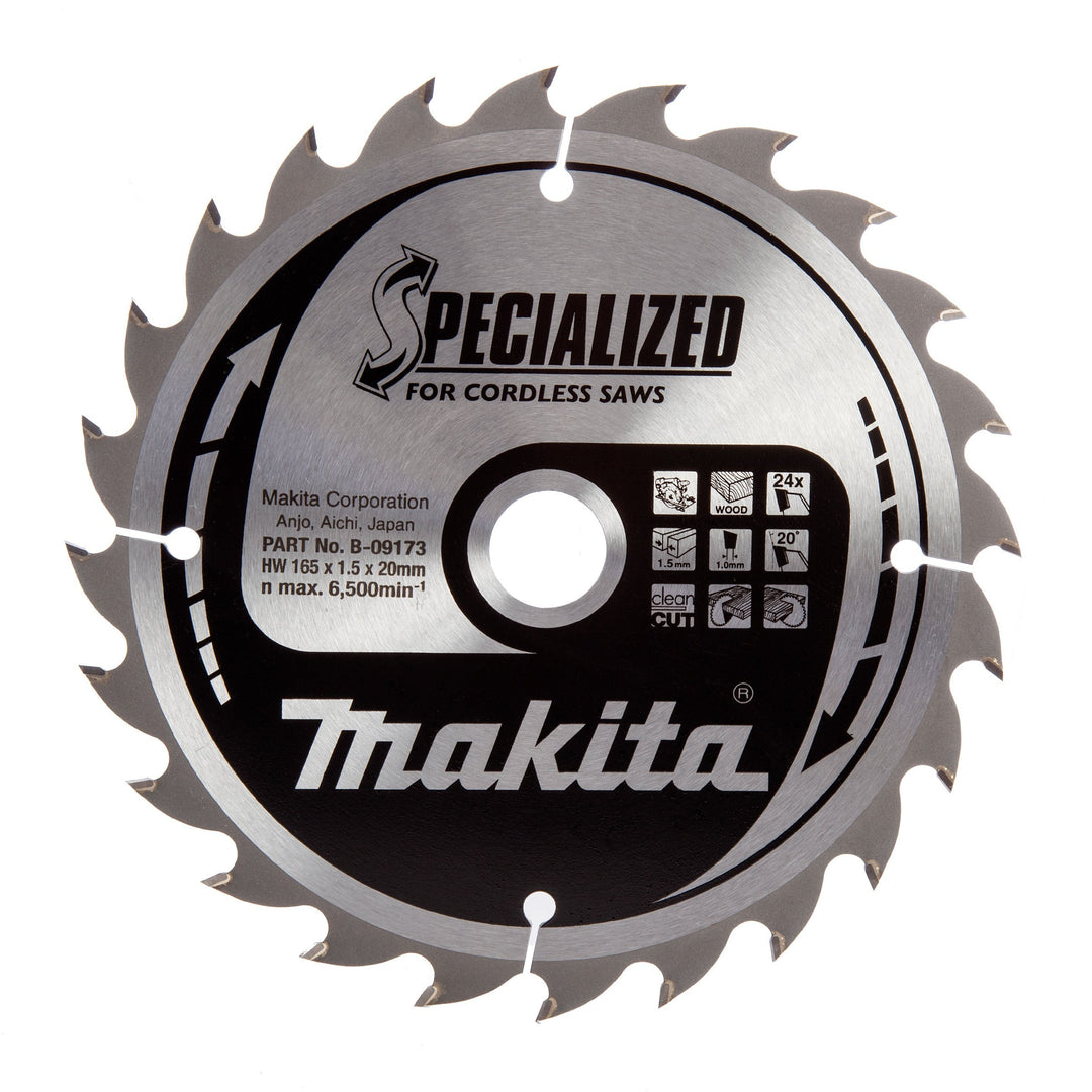 Makita Original Specialized Kreissägeblatt 24Zähne extra dünn nur 1,5mm für Akkukreissägen BSS/DSS 6