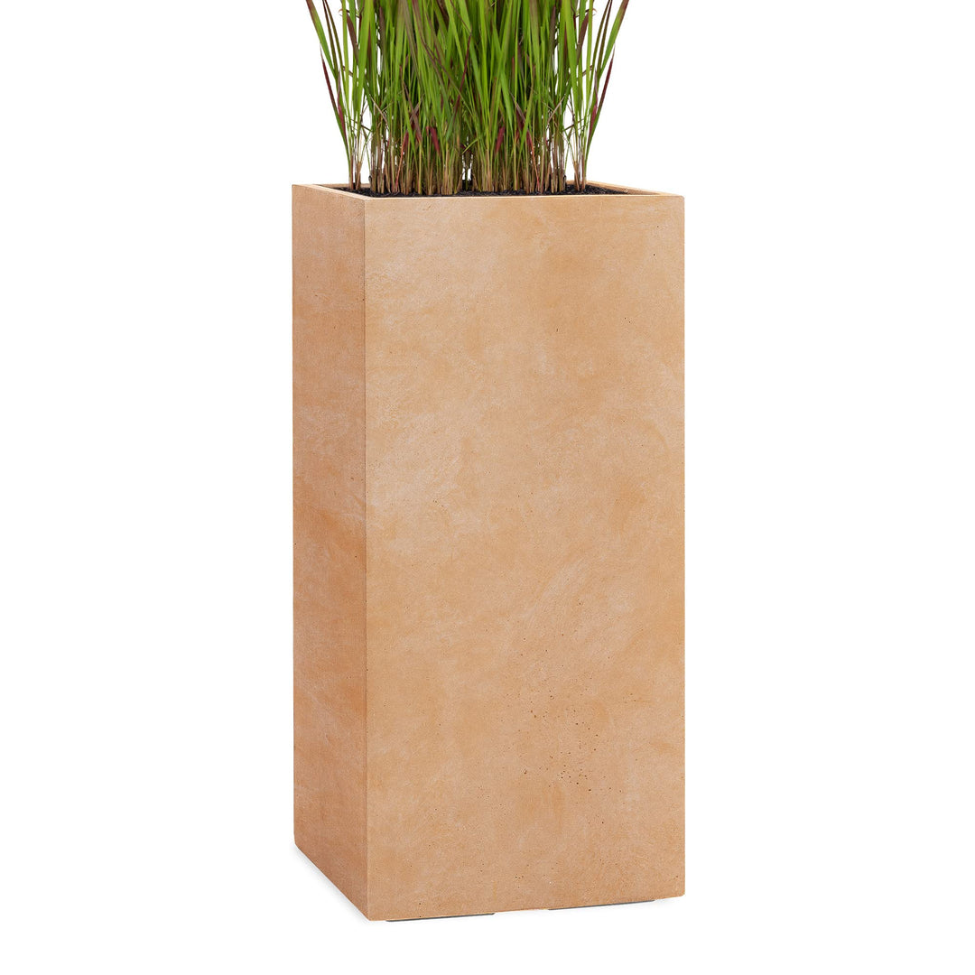 Pflanzwerk® Pflanzkübel Tower Terrakotta 70x33x33cm *Frostbeständiger Blumenkübel* *UV-Schutz* *Qual