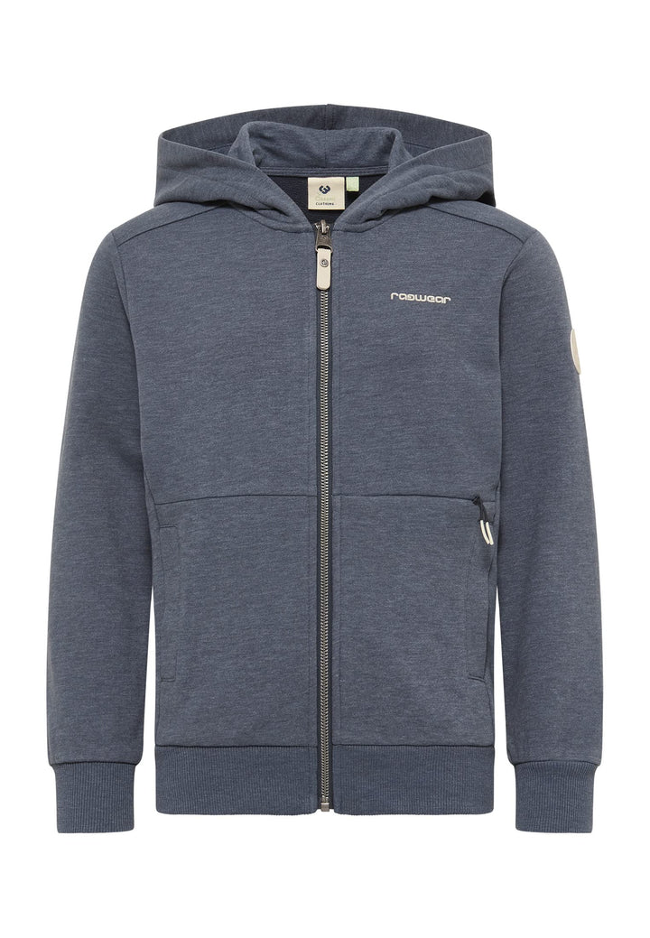 Ragwear Axell Organic Jungen Sweatjacke mit Kapuze Sweat Strickjacke Cardigan Übergangsjacke Jacke S