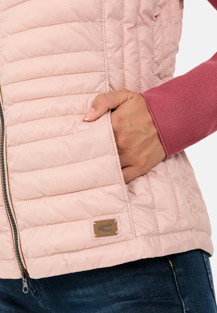 camel active Damen Leichte Steppweste VEST 36 Rose, 36 Rose