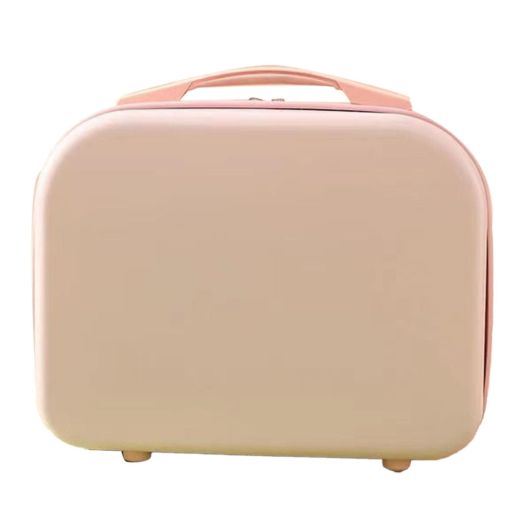 Kosmetikkoffer Hartschale 14 Zoll, Beautycase mit Gummiband &amp; Netzfach, grosser Reise Make up Koffer
