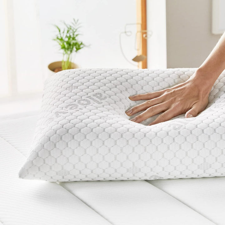 Pikolin Home - Viskoelastisches Kissen mit Aloe-Vera-Behandlung und mittlerer Festigkeit, mit silber
