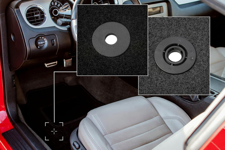 Automatte – Passend für Chrysler Pacifica II 7os 2017- – Velours – Autozubehör - Auto Fussmatten – F