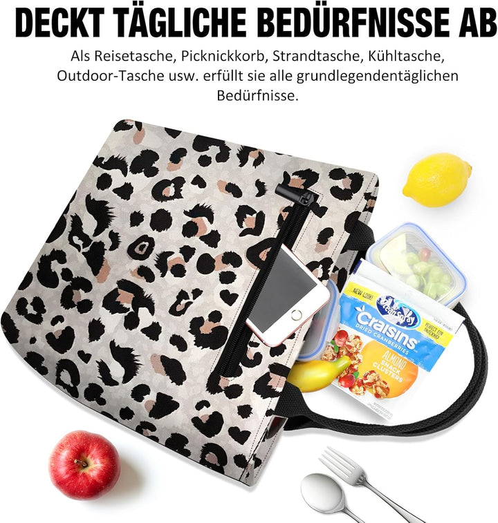 Kühltasche Klein Leicht Lunch Tasche Isoliertasche zur Arbeit Schule Faltbar Wasserdicht Reissversch