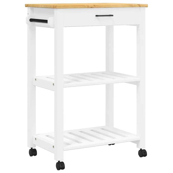 vidaXL Küchenwagen, Servierwagen mit viel Stauraum, Beistellwagen für Küche Wohnzimmer Badezimmer, T