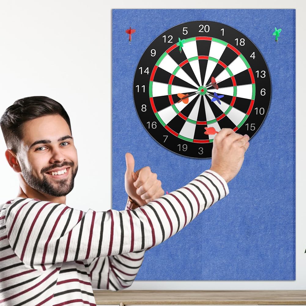 Dartboard-Wandschutz, Filz-Dartboard-Wandschutz, Wandumrandung für Dartboard-Rückseite, Selbstkleben